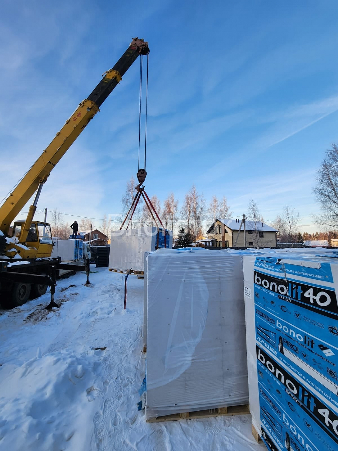 Газобетонные U-блоки (П-блоки) Бонолит 500х250х400, D500
